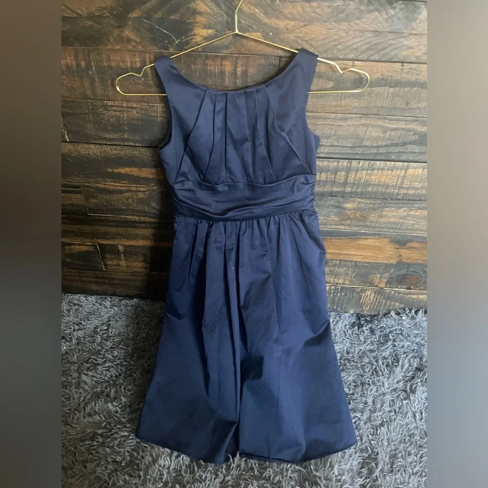 Girls Davids Bridal Marine Blue Flower Girl Dress/Wedding Formal- size 10 - Picture 1 of 6